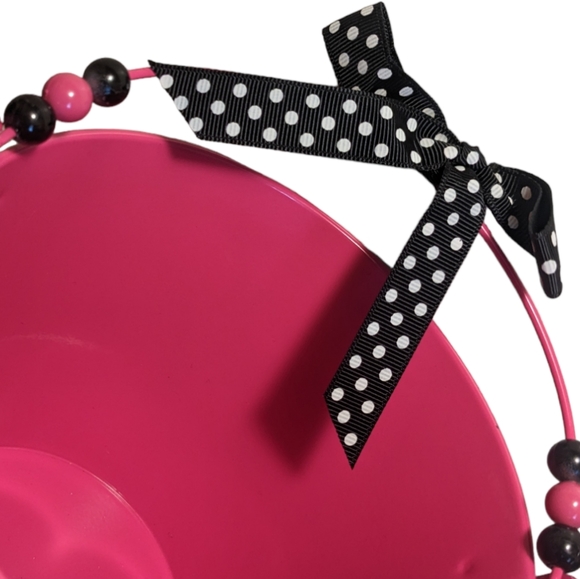 Burton & Burton Spirited Gifts Pink  Cheer Cheerleader Metal Pail Plante… - Picture 7 of 11